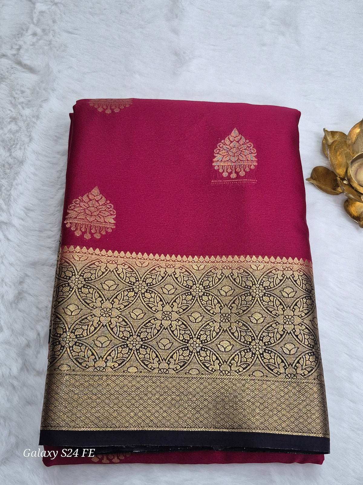 Satin Saree(Semi - Kanchipuram Style)