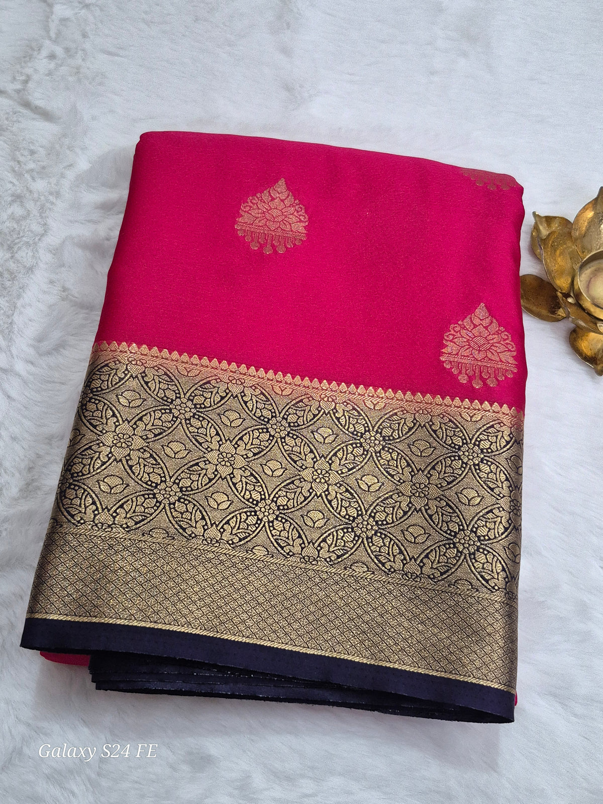 Satin Saree(Semi - Kanchipuram Style)