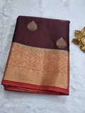 Satin Saree(Semi - Kanchipuram Style)