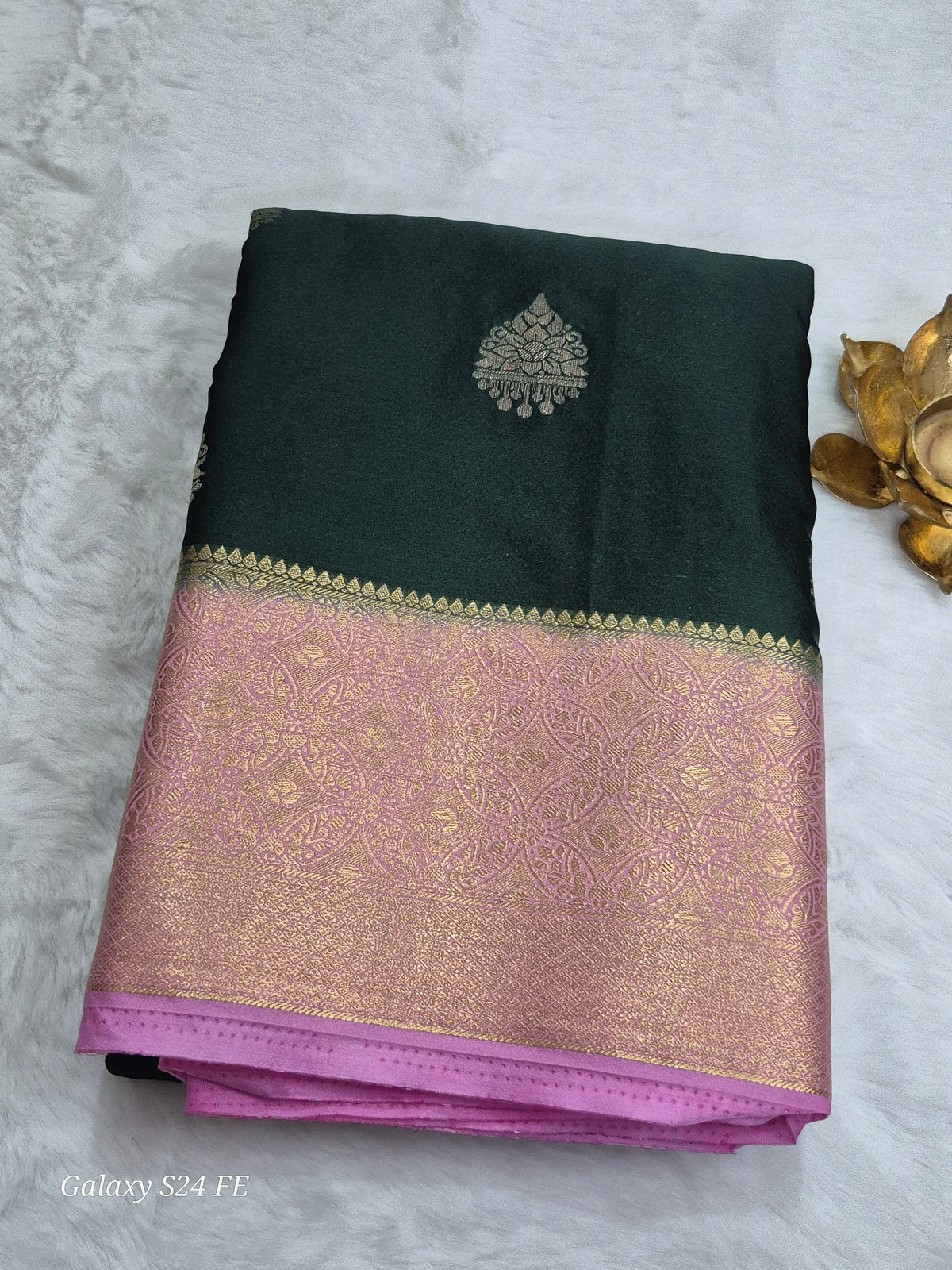 Satin Saree(Semi - Kanchipuram Style)