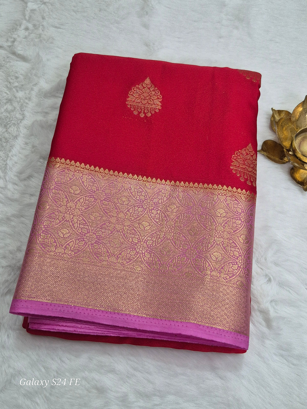 Satin Saree(Semi - Kanchipuram Style)