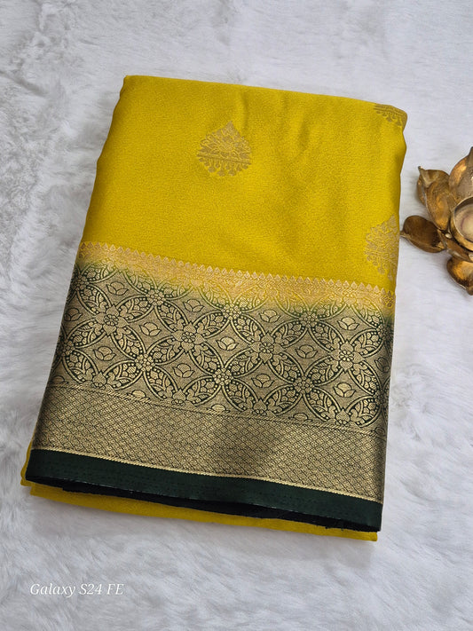 Satin Saree(Semi - Kanchipuram Style)